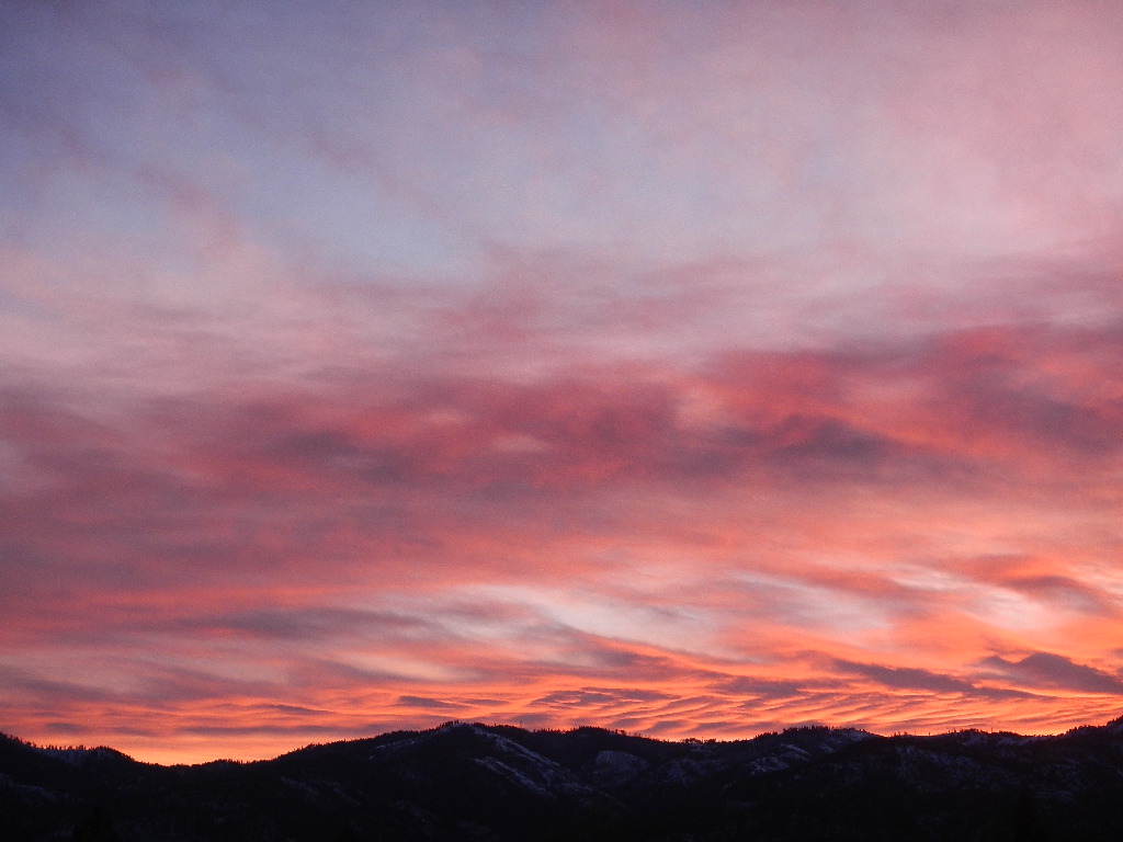 winter sunset in montana rocky mountains winter sunset in montana rocky mountains