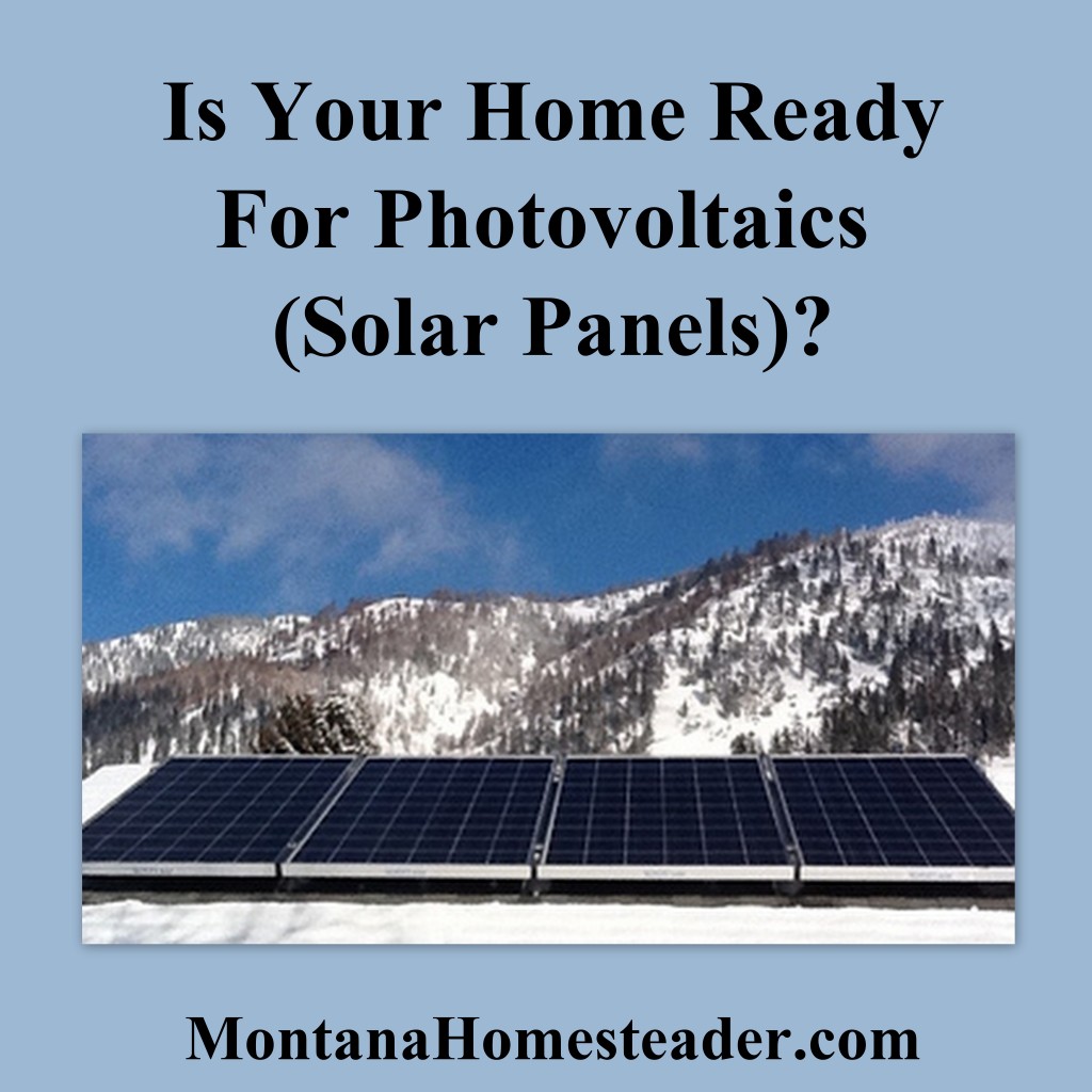Is your home ready for photovoltaics (solar panels)? Is your home ready for photovoltaics (solar panels)?