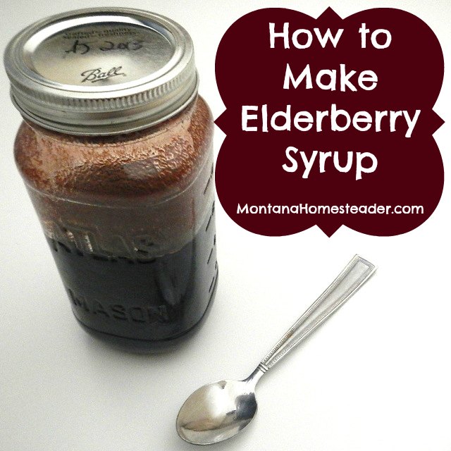 how to make homemade medicinal elderberry syrup | Montana Homesteader