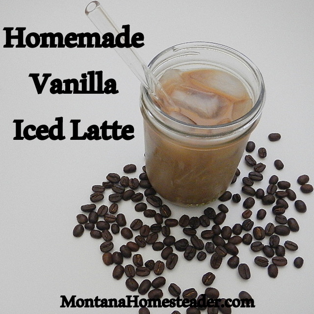 How to make a homemade vanilla iced latte with real food ingredients