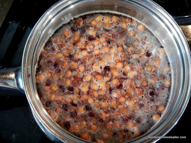 Making stone fruit cherry pit syrup Montana Homesteader