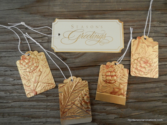 how to repurpose old greeting cards into new holiday gift tags | Montana Homesteader