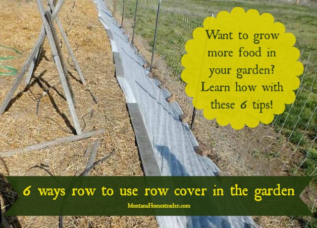 6 ways to use row cover in the garden to grow more food year round! | Montana Homesteader