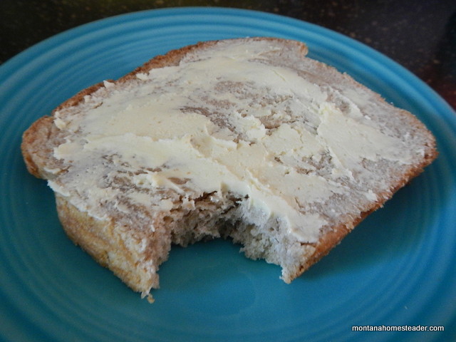 Making homemade butter with fresh raw cream | Montana Homesteader