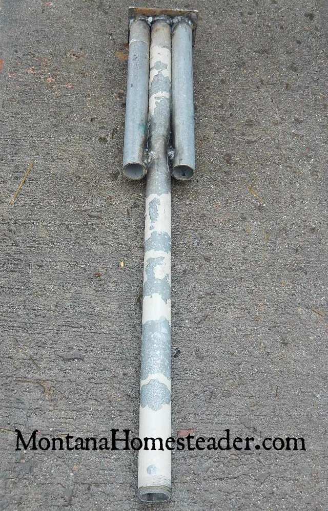 How to make a scrap metal fence post driver | Montana Homesteader