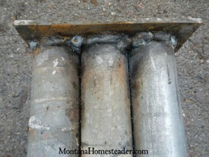 How to make a post driver to pound metal t fence posts | Montana Homesteader