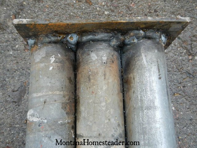 How to make a post driver to pound metal t fence posts | Montana Homesteader