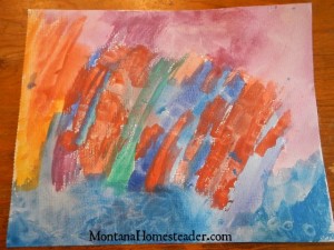 DIY Valentine Cards easy project to make watercolor hearts | Montana Homesteader
