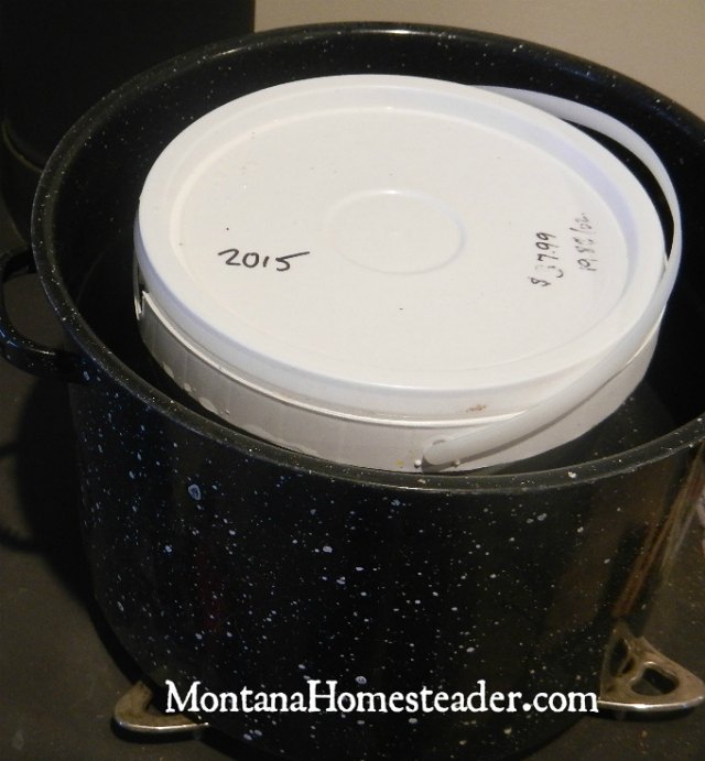 How to decrystallize honey in large buckets | Montana Homesteader