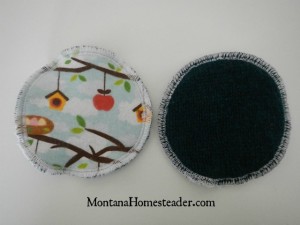 How to make washable wool or fleece backed nursing breast pads | Montana Homesteader