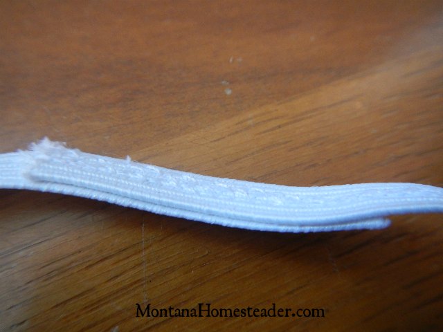 How to sew a skirt out of an old t shirt and sewing the elastic ends together in the waistband