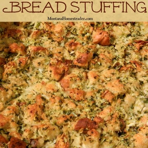 Classic bread stuffing recipe made from scratch