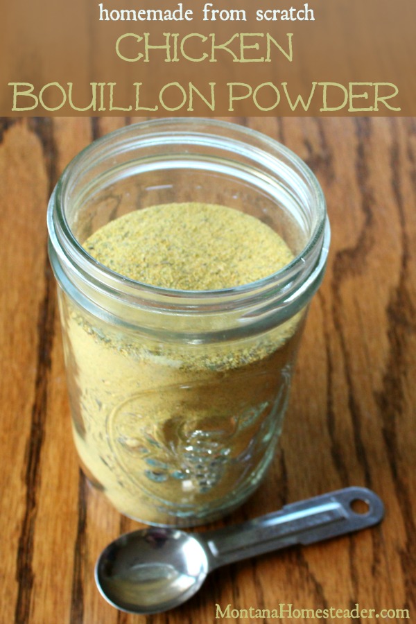 DIY chicken bouillon powder from scratch