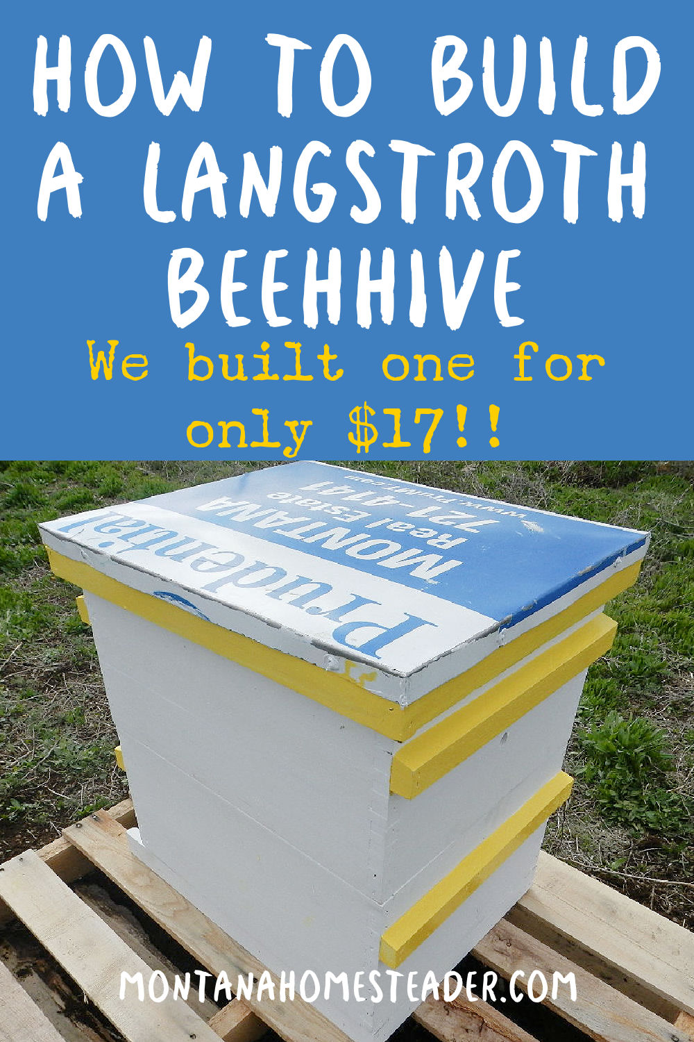 How to build a 10 frame Langstroth bee hive for cheap low cost DIY project using reused and repurposed building supplies beekeeper beekeeping