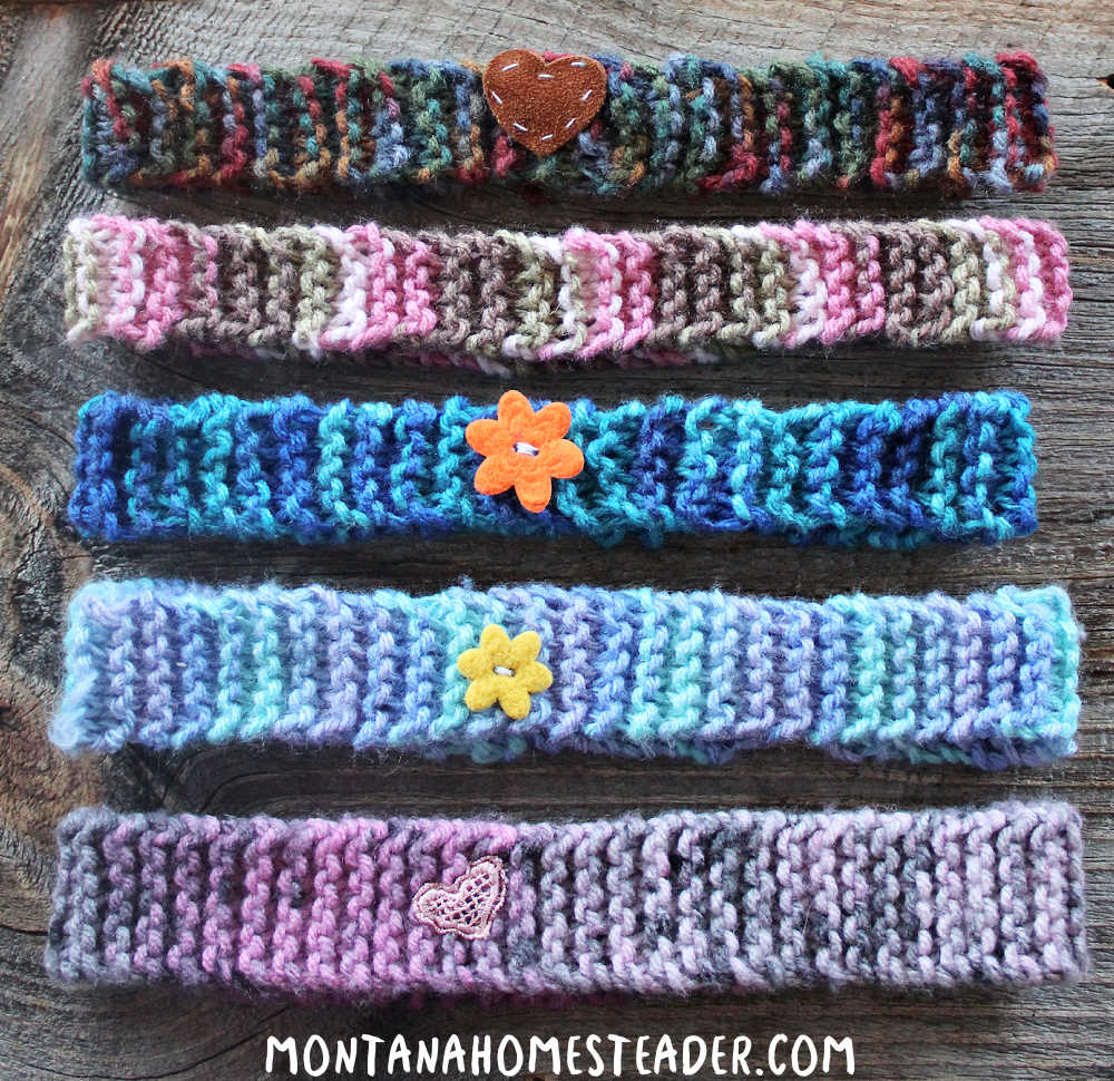 How to knit an easy beginners headband for kids knitting DIY
